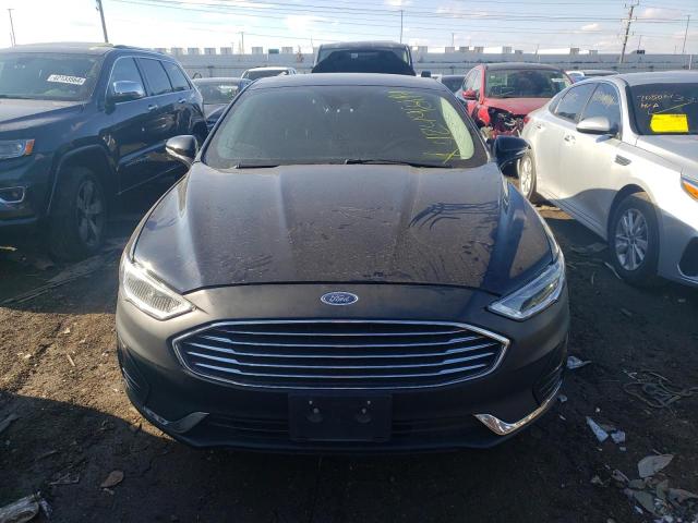 3FA6P0MU2KR265501 - 2019 FORD FUSION SEL BLACK photo 5