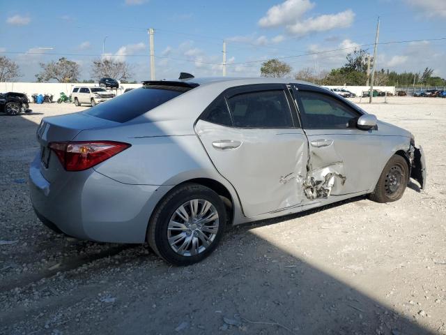 5YFBURHE5KP870594 - 2019 TOYOTA COROLLA L SILVER photo 3