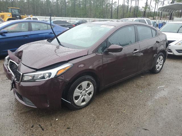 3KPFK4A75HE087324 - 2017 KIA FORTE LX MAROON photo 1