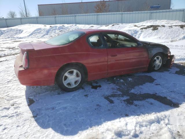 2G1WX12K349211207 - 2004 CHEVROLET MONTE CARL SS RED photo 3