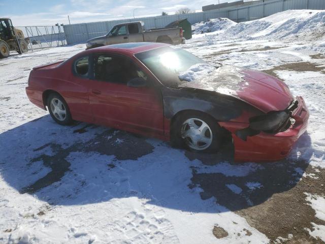 2G1WX12K349211207 - 2004 CHEVROLET MONTE CARL SS RED photo 4
