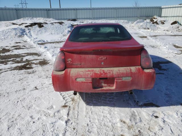 2G1WX12K349211207 - 2004 CHEVROLET MONTE CARL SS RED photo 6