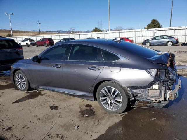 1HGCV3F97JA005215 - 2018 HONDA ACCORD TOURING HYBRID GRAY photo 2