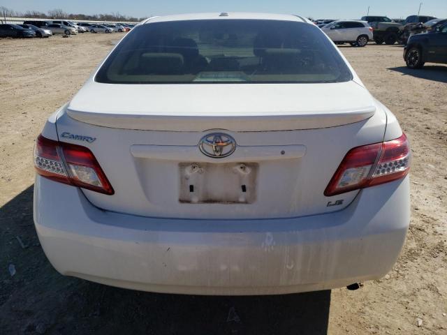 4T4BF3EK9BR201525 - 2011 TOYOTA CAMRY BASE WHITE photo 6