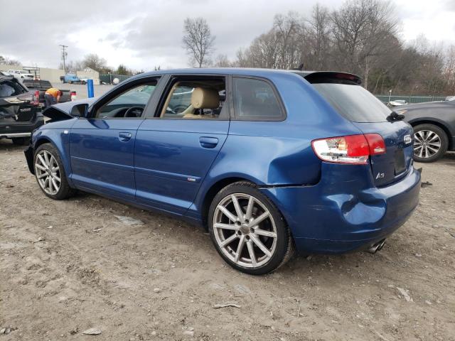 WAUKD78P58A195250 - 2008 AUDI A3 S-LINE 3.2 QUATTRO BLUE photo 2