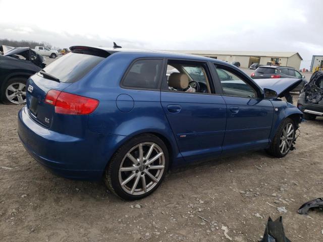 WAUKD78P58A195250 - 2008 AUDI A3 S-LINE 3.2 QUATTRO BLUE photo 3