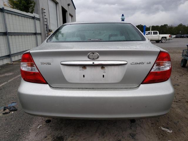 4T1BE32K93U200278 - 2003 TOYOTA CAMRY LE SILVER photo 6