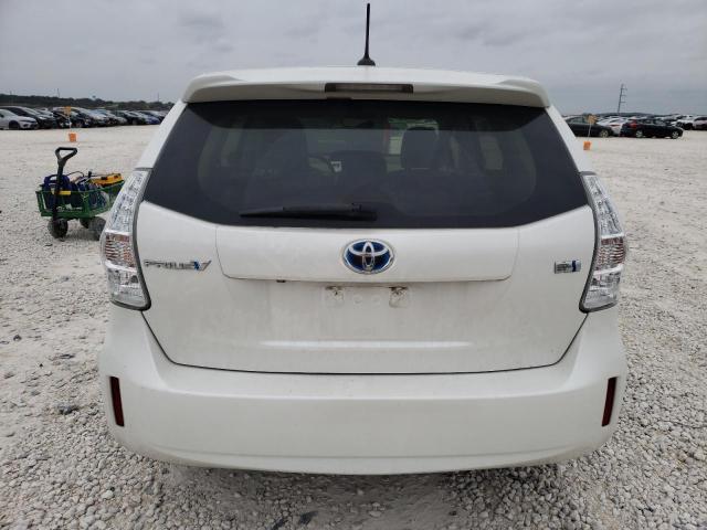 JTDZN3EUXC3133132 - 2012 TOYOTA PRIUS V WHITE photo 6