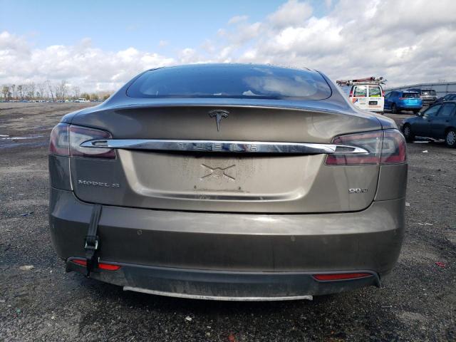 5YJSA1E20FF111650 - 2015 TESLA MODEL S BROWN photo 6