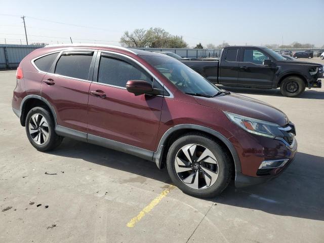 5J6RM3H90GL017920 - 2016 HONDA CR-V TOURING BURGUNDY photo 4