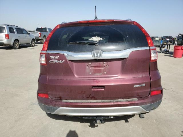 5J6RM3H90GL017920 - 2016 HONDA CR-V TOURING BURGUNDY photo 6