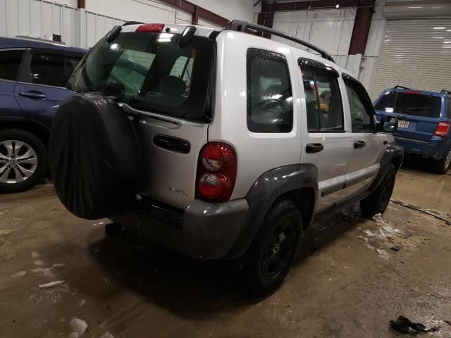 1J4GL48K57W700908 - 2007 JEEP LIBERTY SP SILVER photo 3