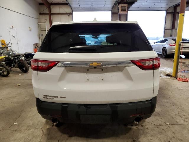 1GNEVFKW4MJ247587 - 2021 CHEVROLET TRAVERSE LS WHITE photo 6