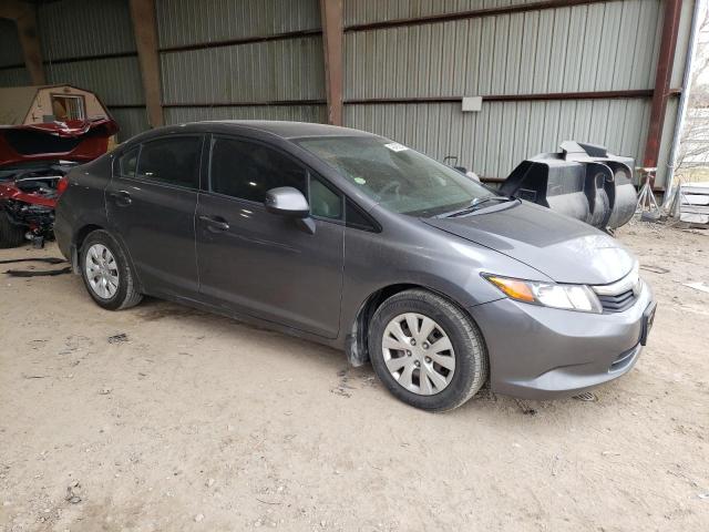 2HGFB2F55CH333007 - 2012 HONDA CIVIC LX GRAY photo 4