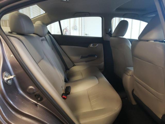 19XFB2F92FE011457 - 2015 HONDA CIVIC EXL ნაცრისფერი ფოტო 10