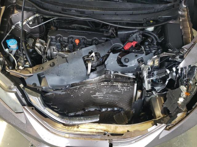 19XFB2F92FE011457 - 2015 HONDA CIVIC EXL ნაცრისფერი ფოტო 11
