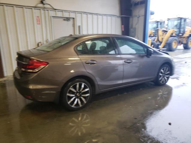 19XFB2F92FE011457 - 2015 HONDA CIVIC EXL ნაცრისფერი ფოტო 3