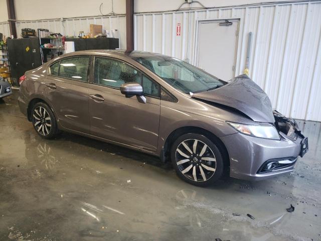 19XFB2F92FE011457 - 2015 HONDA CIVIC EXL GRAY photo 4