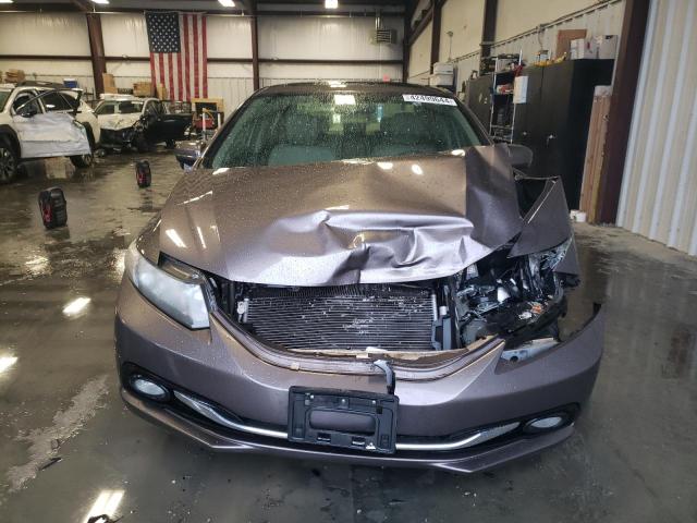 19XFB2F92FE011457 - 2015 HONDA CIVIC EXL ნაცრისფერი ფოტო 5