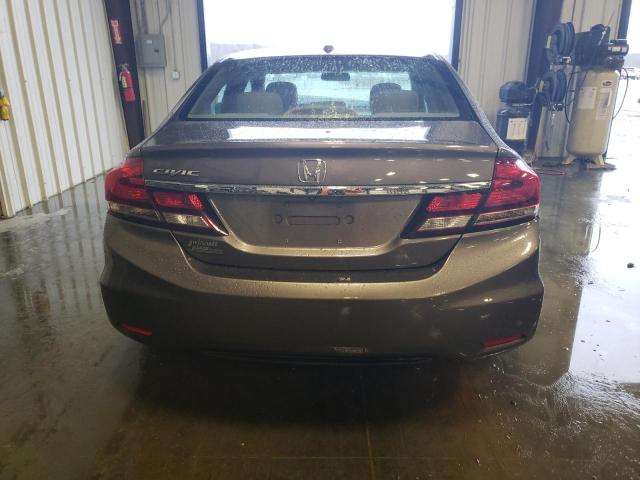 19XFB2F92FE011457 - 2015 HONDA CIVIC EXL ნაცრისფერი ფოტო 6