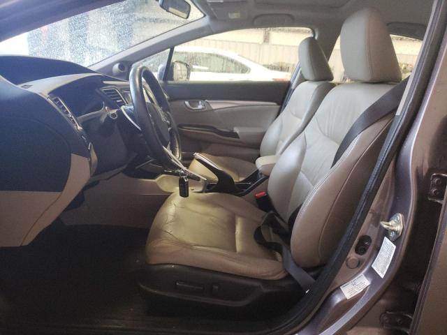 19XFB2F92FE011457 - 2015 HONDA CIVIC EXL ნაცრისფერი ფოტო 7