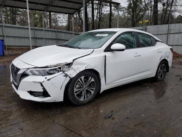 3N1AB8CV0NY286968 - 2022 NISSAN SENTRA SV WHITE photo 1