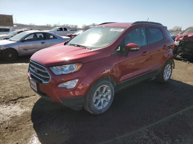 MAJ3S2GE9KC309395 - 2019 FORD ECOSPORT SE Burgund zdjęcie 1
