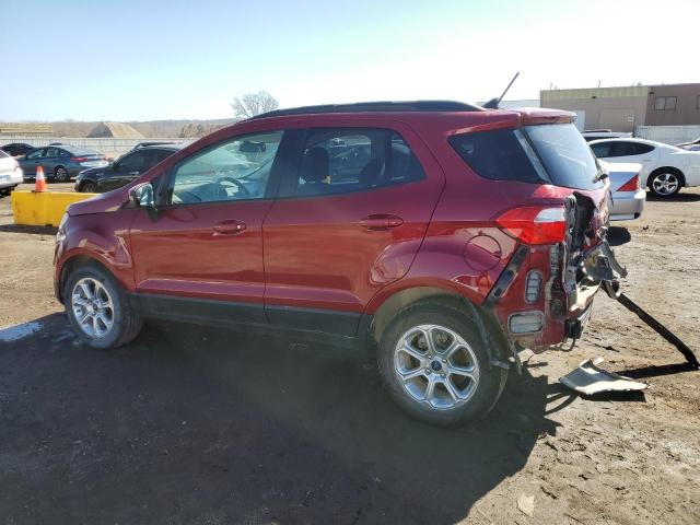 MAJ3S2GE9KC309395 - 2019 FORD ECOSPORT SE Burgund zdjęcie 2