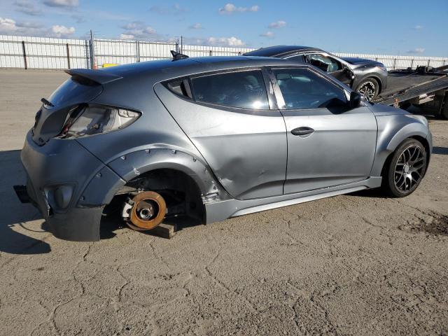 KMHTC6AE5DU106276 - 2013 HYUNDAI VELOSTER TURBO GRAY photo 3