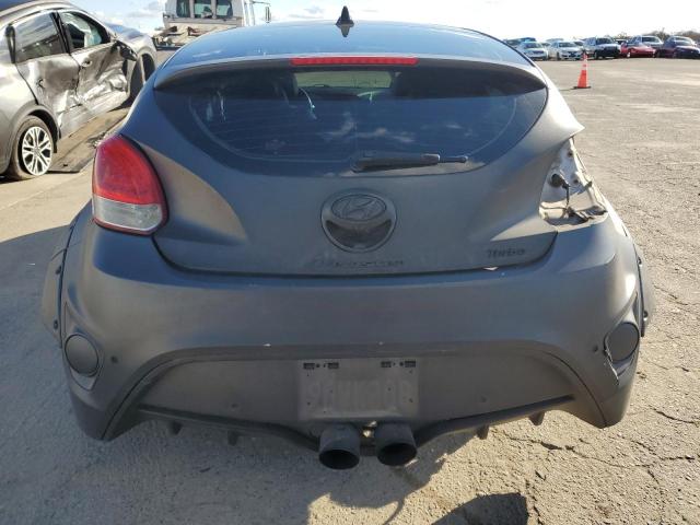 KMHTC6AE5DU106276 - 2013 HYUNDAI VELOSTER TURBO GRAY photo 6