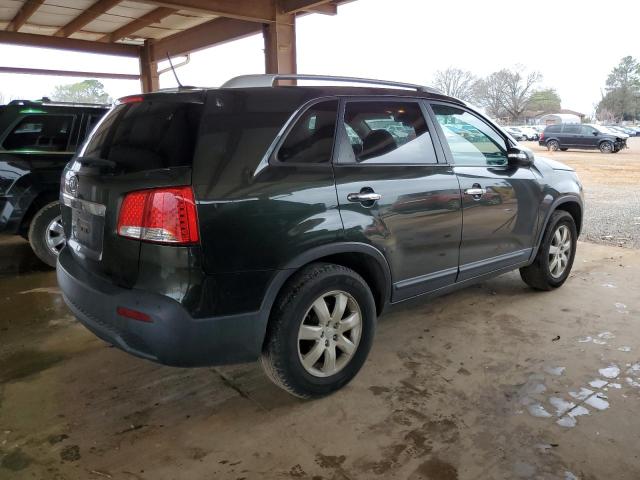 5XYKT4A2XBG109165 - 2011 KIA SORENTO BASE GREEN photo 3