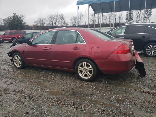 1HGCM56346A000247 - 2006 HONDA ACCORD SE MAROON photo 2