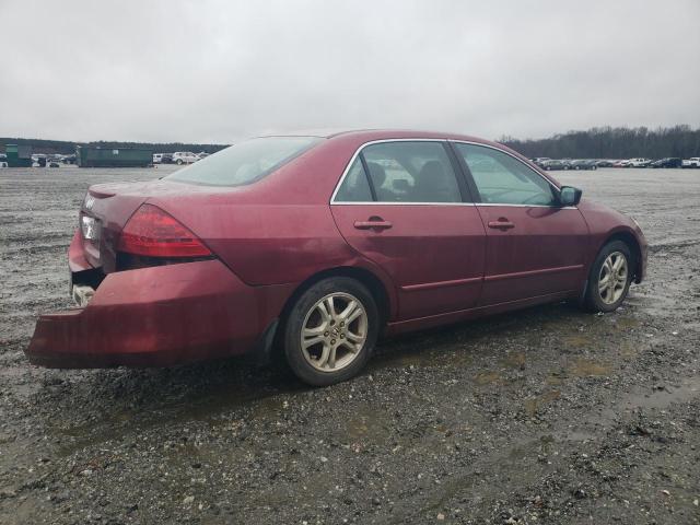 1HGCM56346A000247 - 2006 HONDA ACCORD SE MAROON photo 3