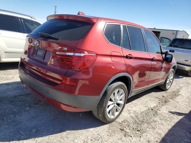 5UXWX9C55E0D28606 - 2014 BMW X3 XDRIVE28I BURGUNDY photo 3