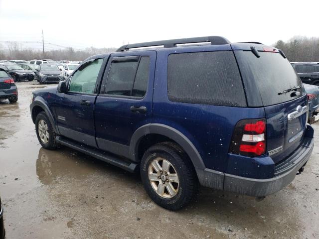 1FMEU73E56UA55437 - 2006 FORD EXPLORER XLT BLUE photo 2