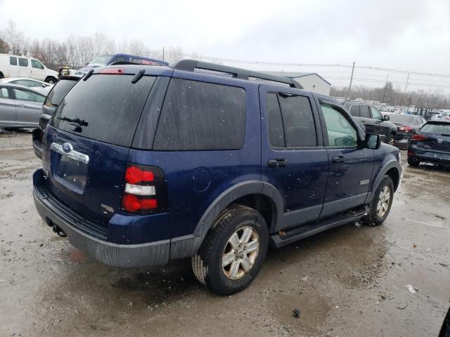 1FMEU73E56UA55437 - 2006 FORD EXPLORER XLT BLUE photo 3