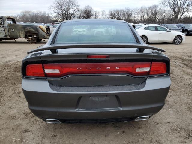 2C3CDXBGXCH111017 - 2012 DODGE CHARGER SE GRAY photo 6