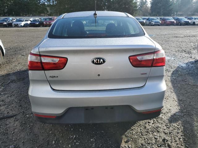 KNADM4A31G6678492 - 2016 KIA RIO LX SILVER photo 6