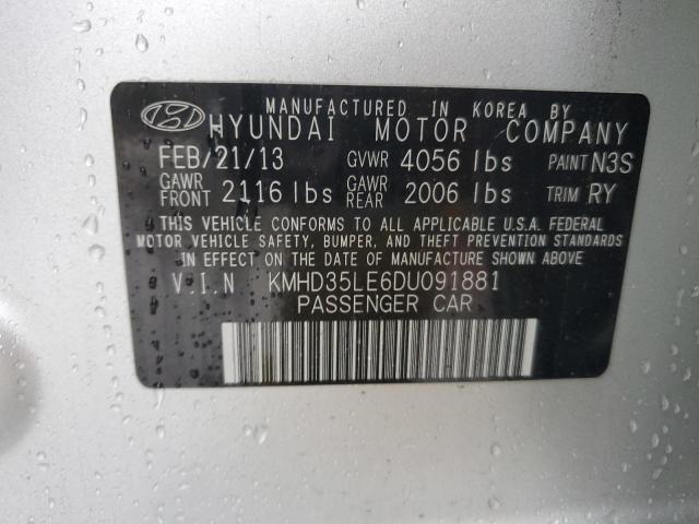 KMHD35LE6DU091881 - 2013 HYUNDAI ELANTRA GT SILVER photo 12