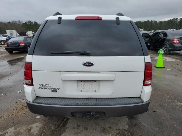 1FMZU63K73UA74326 - 2003 FORD EXPLORER XLT WHITE photo 6