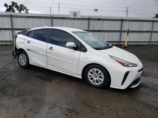 JTDKARFU3L3116722 - 2020 TOYOTA PRIUS L WHITE photo 4