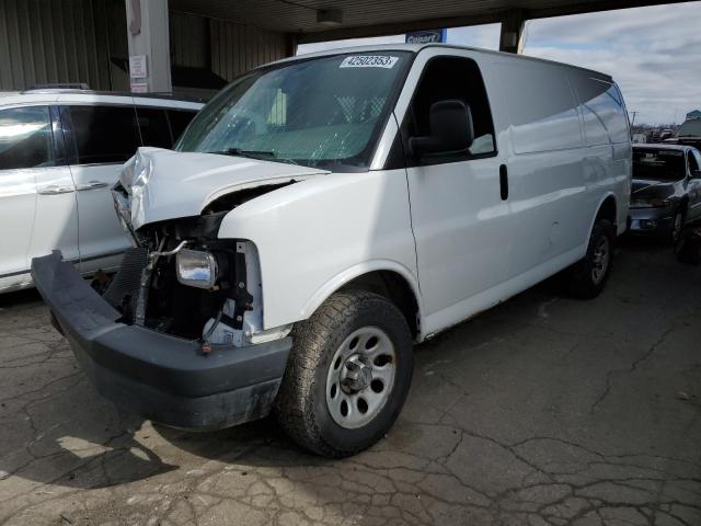 1GCSGAFX7C1149793 - 2012 CHEVROLET EXPRESS G1 WHITE photo 1