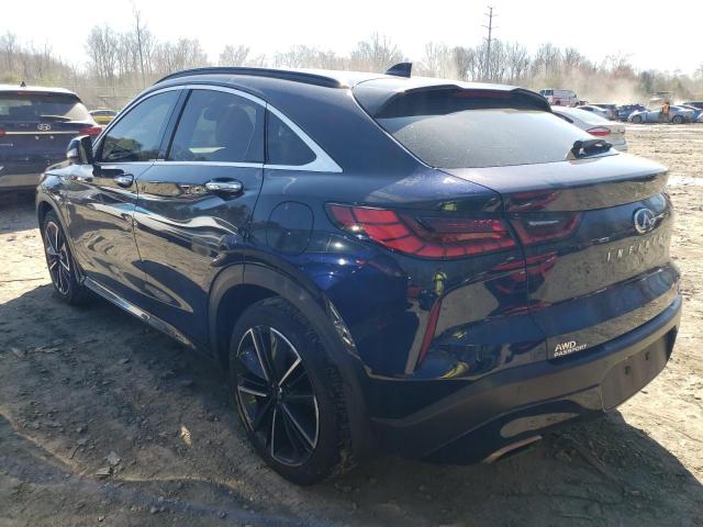 3PCAJ5J36NF103858 - 2022 INFINITI QX55 LUXE BLUE photo 2