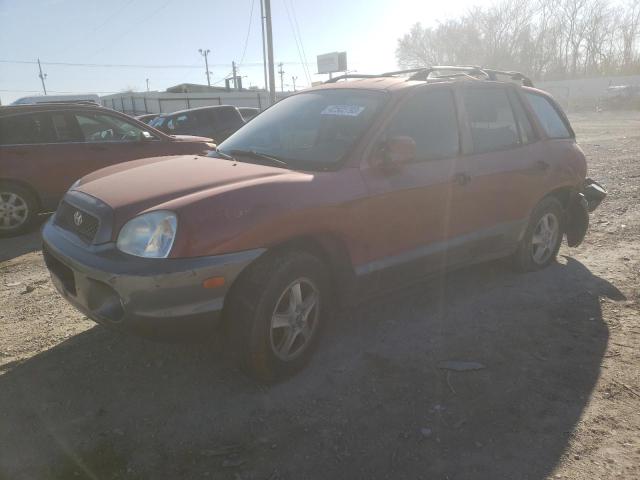 KM8SC13D44U822105 - 2004 HYUNDAI SANTA FE GLS RED photo 1