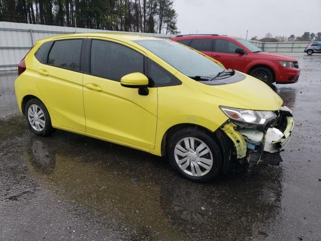 JHMGK5H57GX010885 - 2016 HONDA FIT LX YELLOW photo 4