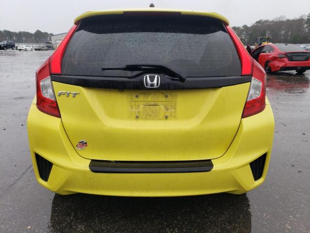 JHMGK5H57GX010885 - 2016 HONDA FIT LX YELLOW photo 6