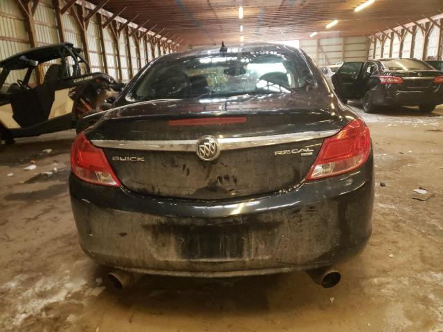 W04GP5EC2B1003662 - 2011 BUICK REGAL CXL BLACK photo 6