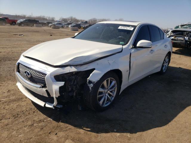 JN1EV7AR5HM835578 - 2017 INFINITI Q50 PREMIUM WHITE photo 1