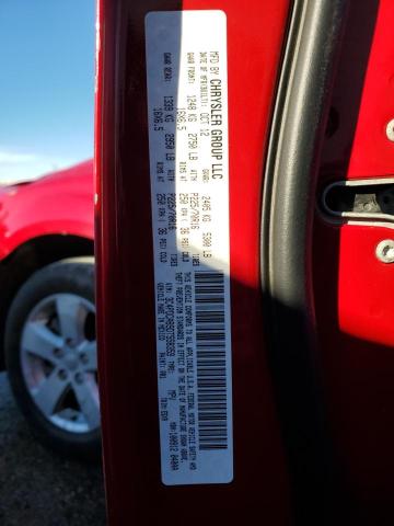 3C4PDCAB9DT558359 - 2013 DODGE JOURNEY SE RED photo 12