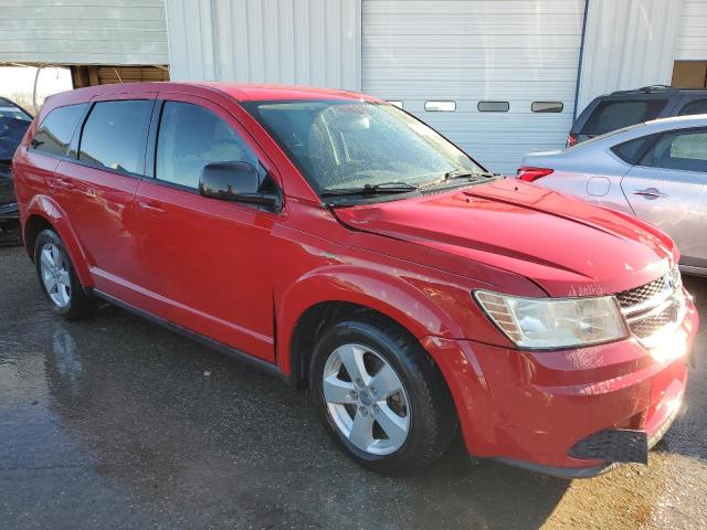 3C4PDCAB9DT558359 - 2013 DODGE JOURNEY SE RED photo 4